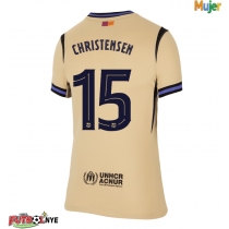 Camiseta Barcelona Andreas Christensen #15 Visitante Equipación para mujer 2025-26 manga corta